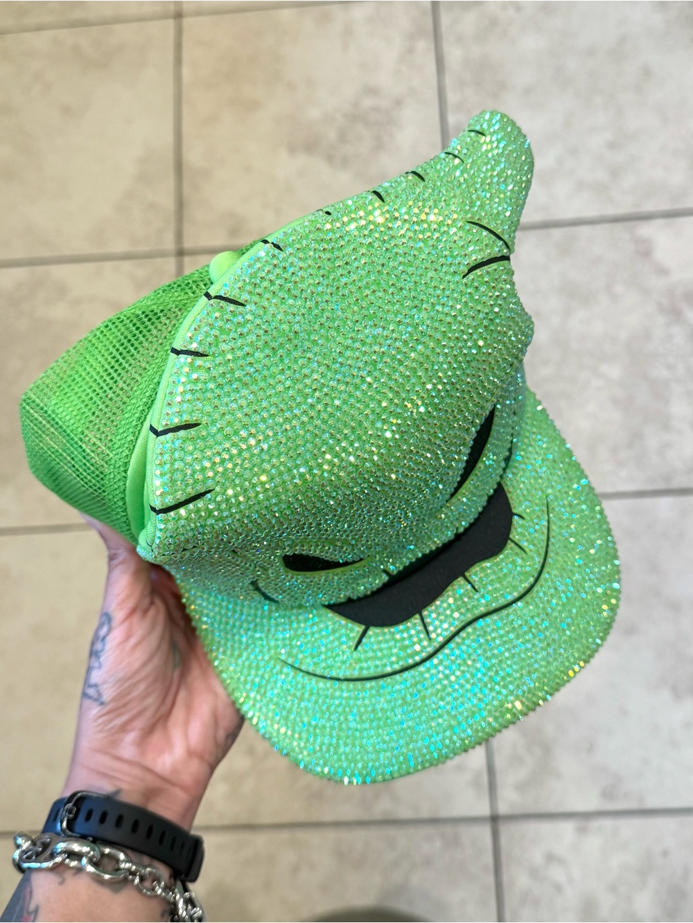 Disney Neon Green Mesh Character Trucker Hat - Picture 5 of 7